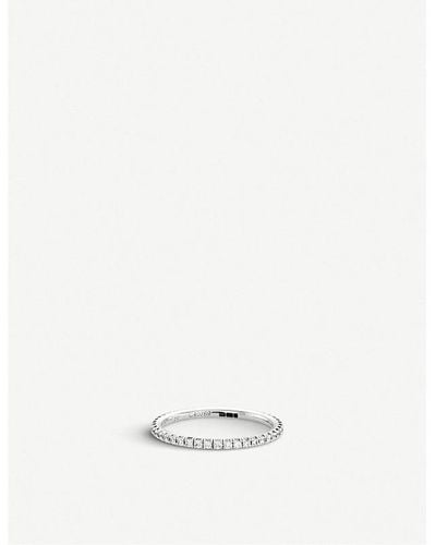 De Beers Aura White-gold And Diamond Band Ring