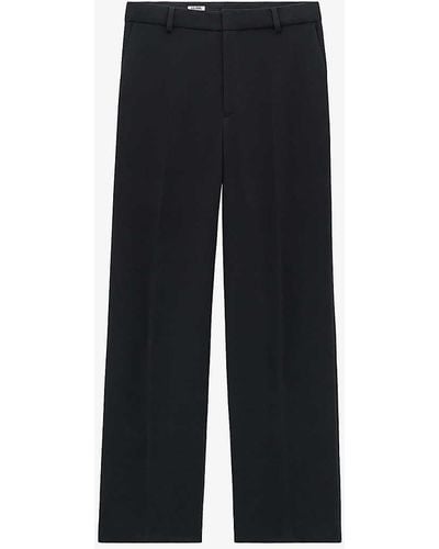Filippa K Hutton Tailored-leg Low-rise Woven Trousers - Black