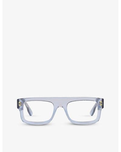 Gucci gg1085o Square-frame Acetate Glasses - White