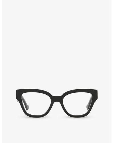 Gucci gg1424o Round-frame Acetate Glasses - Black