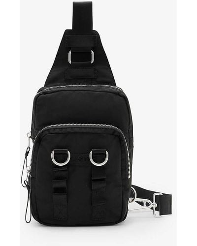 AllSaints Steppe Recycled-polyester Sling Cross-body Bag - Black