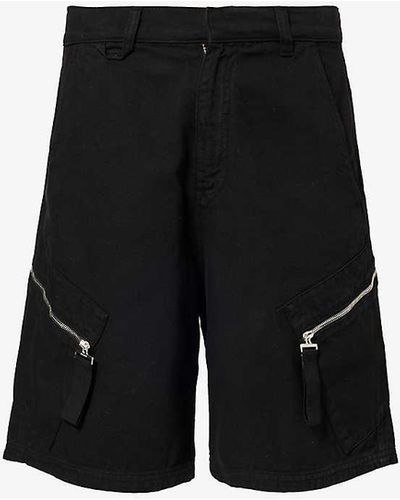 Jacquemus Le Short Marrone Slip-pocket Denim Shorts - Black
