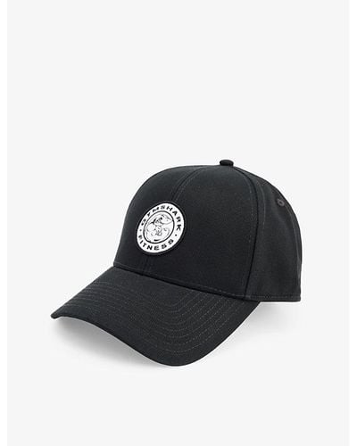 GYMSHARK Legacy Brand-patch Cotton Baseball Cap - Black