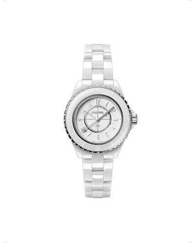 Chanel H6345 J12 Phantom Ceramic And Stainless-steel Quartz Watch - White