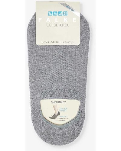 FALKE Cool Kick Recycled Polyester-blend Socks - Grey