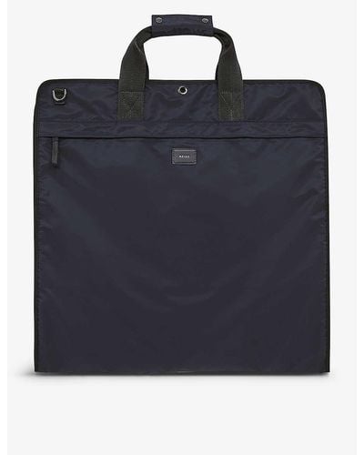 Reiss Callum Nylon Suit Bag - Blue