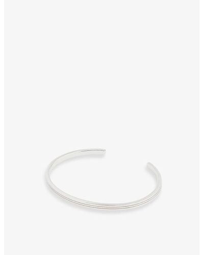 Miansai Stag Sterling-silver Cuff Bracelet - White