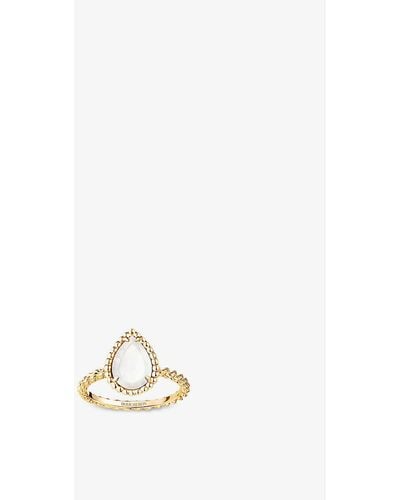 Boucheron Serpent Bohème -gold And Mother-of-pearl Ring - Natural