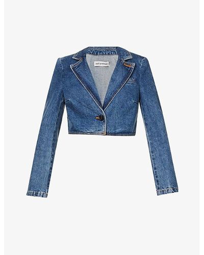Self-Portrait Jean and denim jackets for Women | Online Sale up to 36%