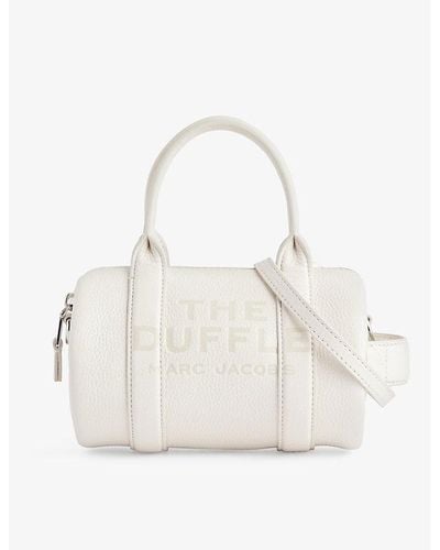 Marc Jacobs The Leather Mini Duffle Bag - White