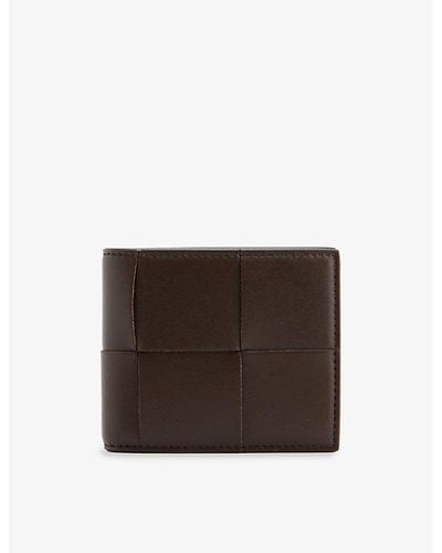Bottega Veneta Intrecciato Leather Wallet - Brown