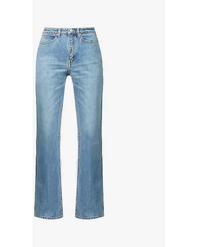 JOSEPH Fulham Straight-leg High-rise Jeans - Blue