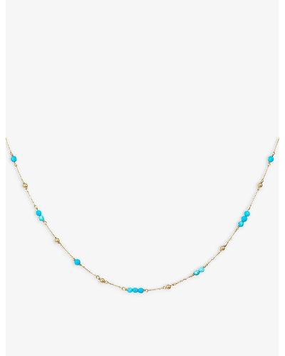 The Alkemistry Orchid London Fiesta 18ct Yellow-gold And Turquoise Choker Necklace - Natural