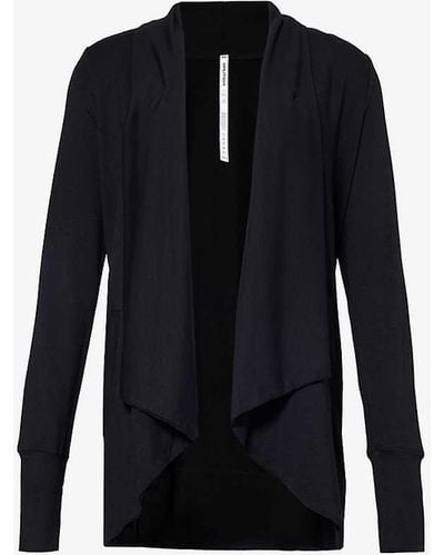 Splits59 Celine Relaxed-fit Stretch-woven Cardigan - Black