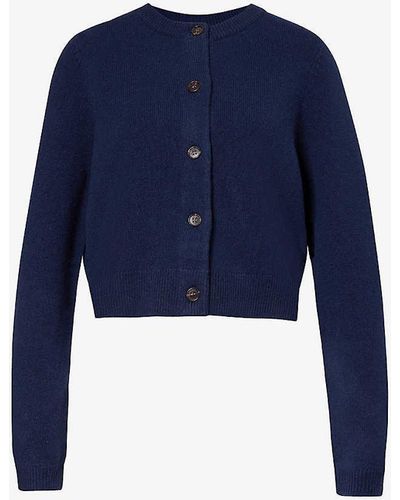 Aspiga Brittany Relaxed-fit Wool Cardigan - Blue