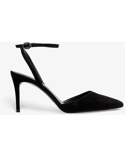 Open back shop court shoes