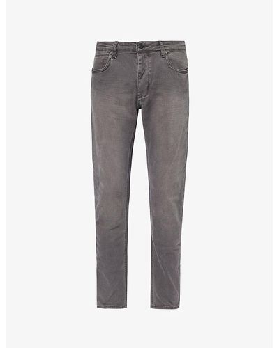Neuw Lou Faded-wash Slim-fit Stretch-denim Jeans - Gray
