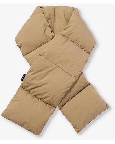 Canada Goose Puffer Recycled-nylon-down Scarf - Natural