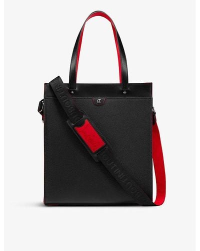 Christian Louboutin Ruistote Leather Tote Bag - Red