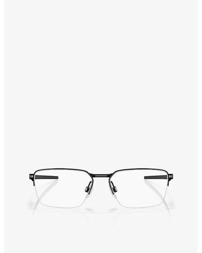 Oakley Ox5076 Sway Rectangle-frame Acetate Optical Glasses - White