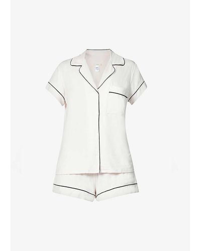 Eberjey Gisele Stretch-jersey Pyjama Set - White