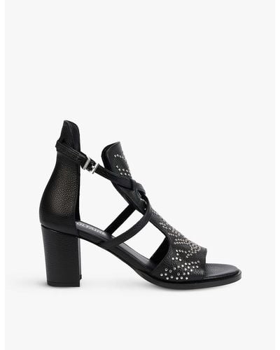 Zadig & Voltaire May Studded Leather Sandals - Black