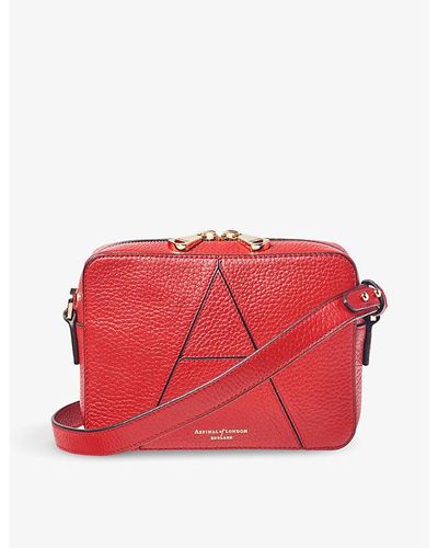 Aspinal of London Camera a Leather Cross body Bag in Brown Lyst
