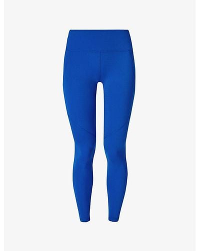 Sweaty Betty Power Workout High-rise Stretch-jersey leggings X - Blue