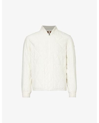 Polo Ralph Lauren Gunner Brand-patch Relaxed-fit Cotton And Recycled-nylon-blend Jacket X - White
