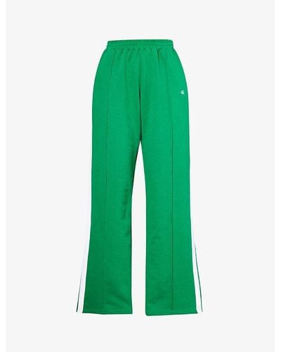 4th & Reckless Fergie Logo-embroidered Cotton-jersey jogging Bottoms X - Green
