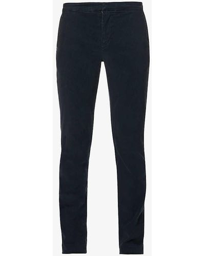 FRAME Slim-fit Tapered-leg Stretch-woven Chino Trousers - Blue