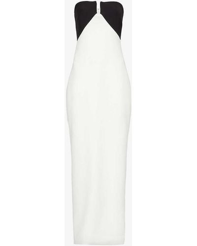 Roland Mouret Sweetheart-neck Strapless Stretch-woven Maxi Dress - White