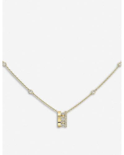 Messika Move Romane 18ct Yellow-gold And Diamond Necklace - Metallic