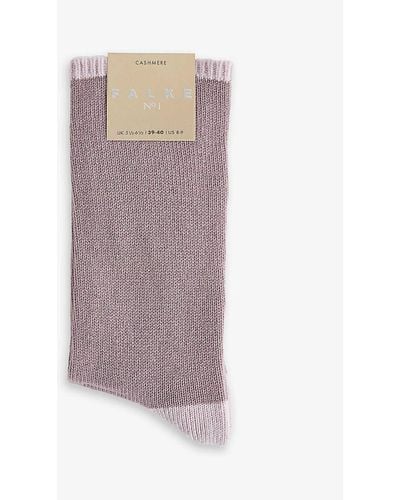 FALKE No.1 Cashmere Socks - Purple