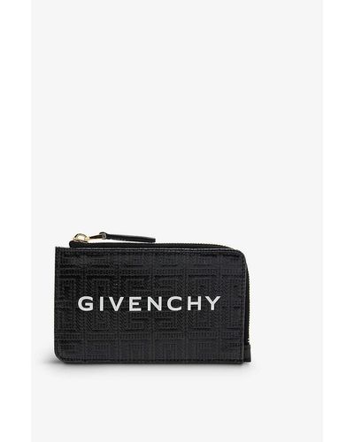 Givenchy Branded Faux-leather Card Holder - Black
