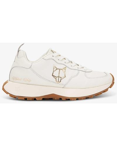 Naked Wolfe Pacific Chunky-sole Leather Low-top Trainers - White