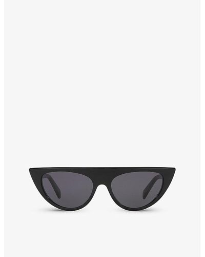 Celine Cl000367 Cl40228i Rectangle-frame Acetate Sunglasses - Gray