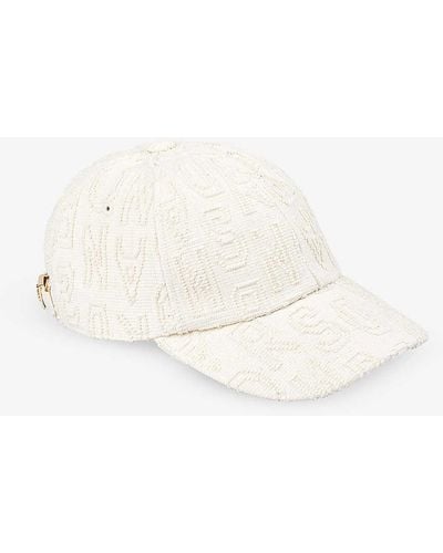 Sandro Logo-embroidered Curved-visor Cotton Cap - Natural