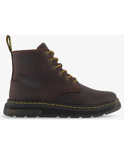 Dr. Martens Crewson Crazy Horse Lace-up Leather Chukka Boots - Black