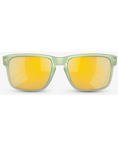 Oakley Oo9102 Holbrook Tinted-lens Acetate Sunglasses - Yellow