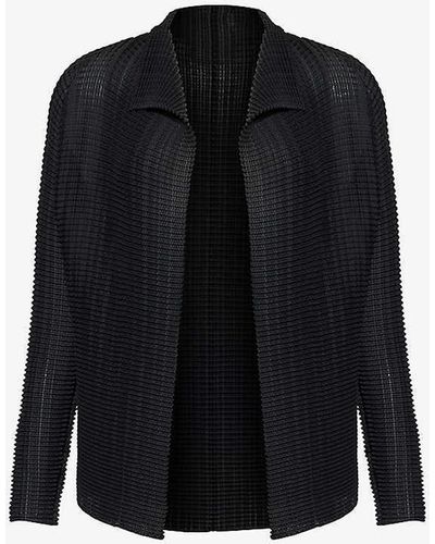 Issey Miyake Woolly Knitted Top - Black