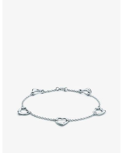Tiffany & Co. Elsa Peretti® Open Heart Bracelet - White