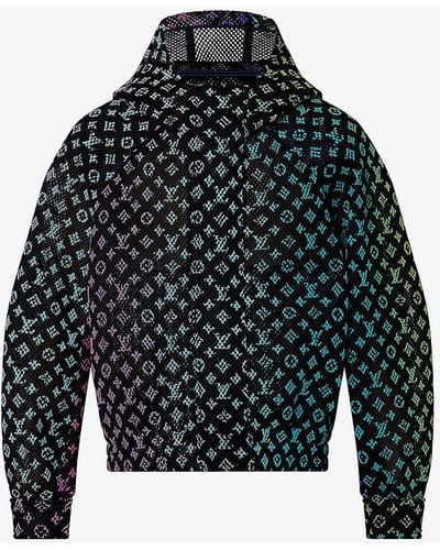 Louis Vuitton Gradient Monogram-pattern Shell Hooded Blouson Jacket - Multicolour