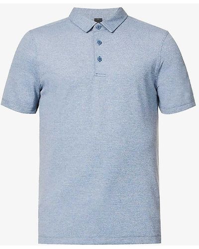 lululemon athletica Evolution Regular-fit Recycled-polyester-blend Polo Shirt - Blue