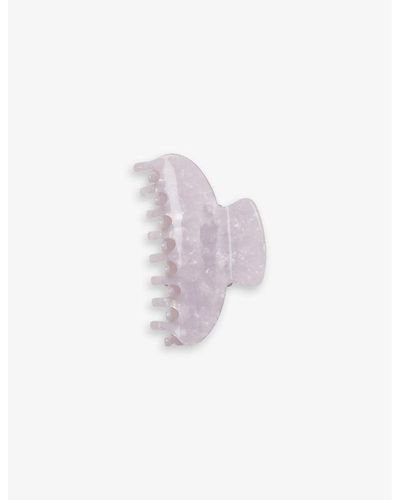 The White Company The Company Large Resin Hair Clip - White