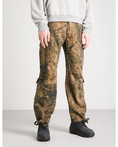 Yeezy Season 5 Straight Cotton Cargo Pants - Natural