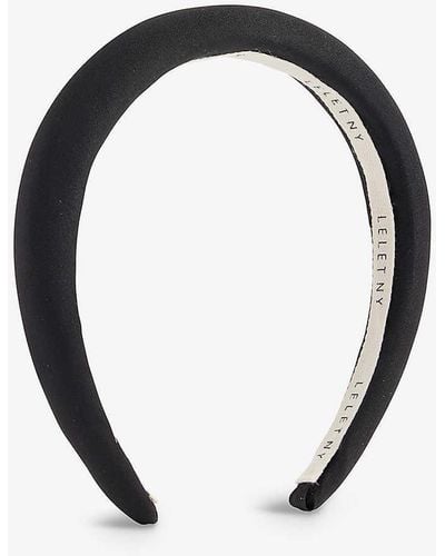 Lelet Robyn Padded Silk Headband - Black