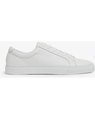 Reiss Luca Leather Low-top Trainers - White