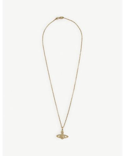 Vivienne Westwood Bas Relief Orb Mini Gold-tone Brass Necklace - Metallic