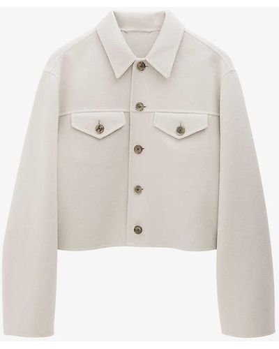 Filippa K Patch-pocket Wool And Cashmere Jacket - White